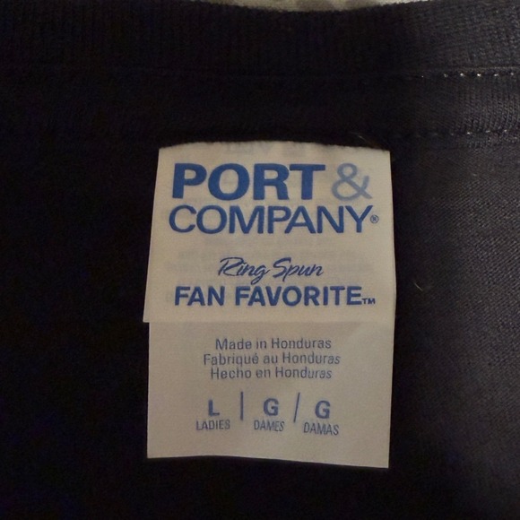 Port & CO. Leo Chicago White Cassox V-Neck Graphic T-Shirt Black Womens L VTG - Picture 3 of 7